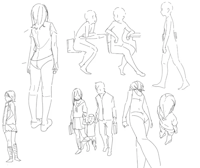 画漫画人线条生硬,人体哪些地方该重,那些地方该轻呢?