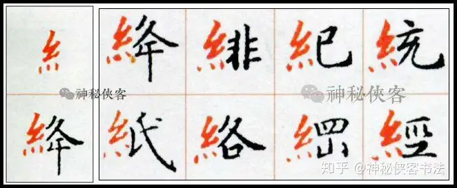 《灵飞经》小楷偏旁技法全集（动态图教学）(小楷灵飞经视频)