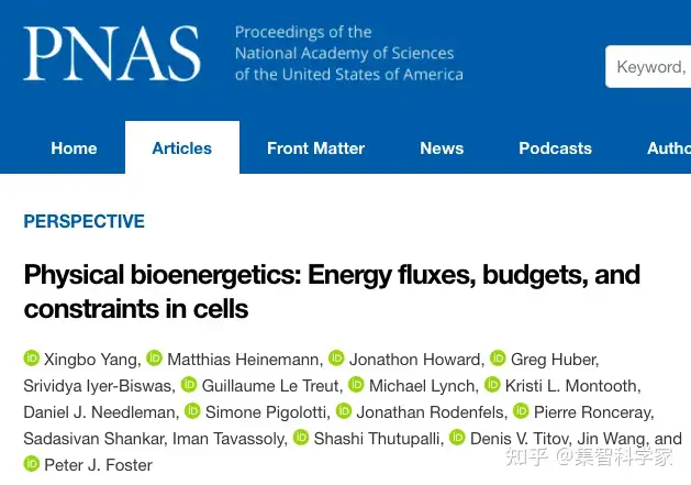 物理生物能量学：非平衡物理学、能量代谢与细胞生物学的新交叉- 知乎