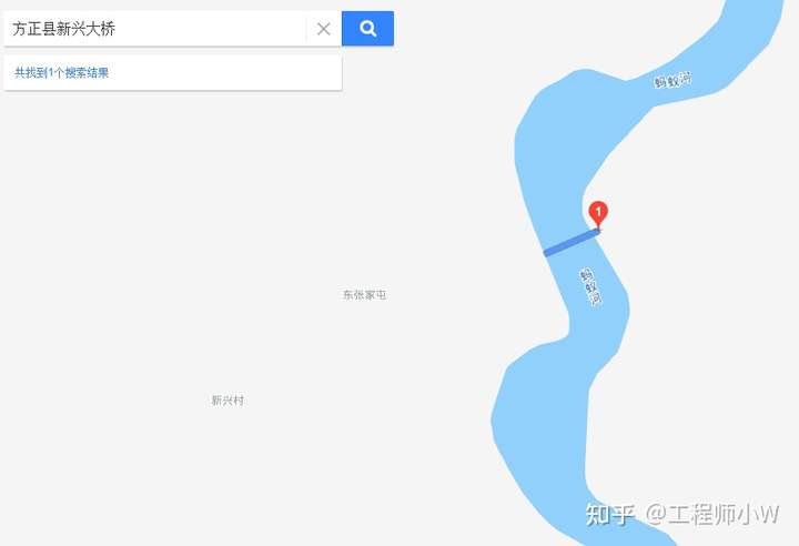 撞塌的新兴大桥地理位置