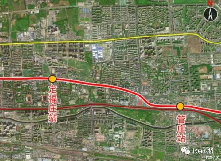 北京轨道交通22号线二次环评公示管庄站具体位置到底在哪