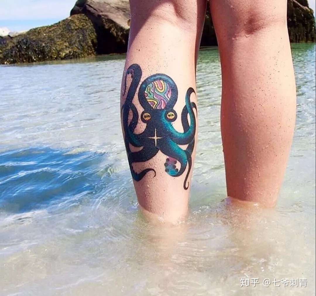 赣州纹身 纹身图片 腿部刺青 知乎