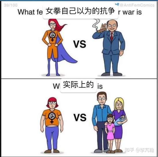 反击时刻 搬运自外网memes的反女权表情包 知乎