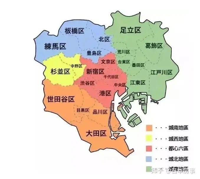 东京23区地理位置与特点分析- 知乎