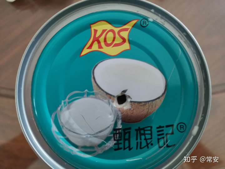 想问问这个椰浆罐头怎么打开啊?