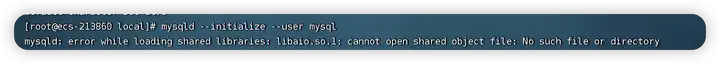 Mysql开发实践：error while loading shared libraries: libaio解决方案