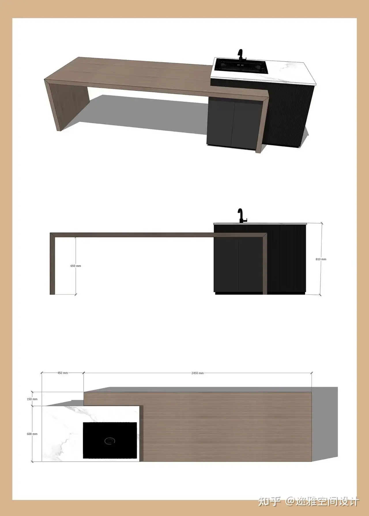 装修干货|厨房岛台超全尺寸进来抄作业- 知乎