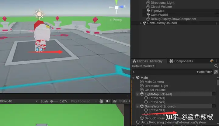 Unity DOTS《群体战斗弹幕游戏》核心技术分析之3D角色动画 鲨鱼辣椒 鲨鱼辣椒