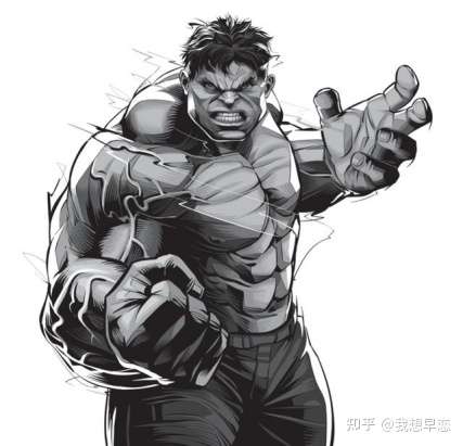 肌肉感十足的浩克