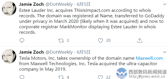 宝洁收购组合域名 特斯拉接管麦斯威尔品牌域名 知乎