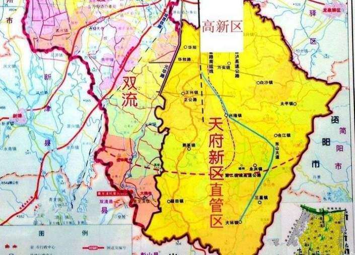 成都市高新区管辖地图图片