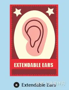 a.extendable ears 伸缩耳