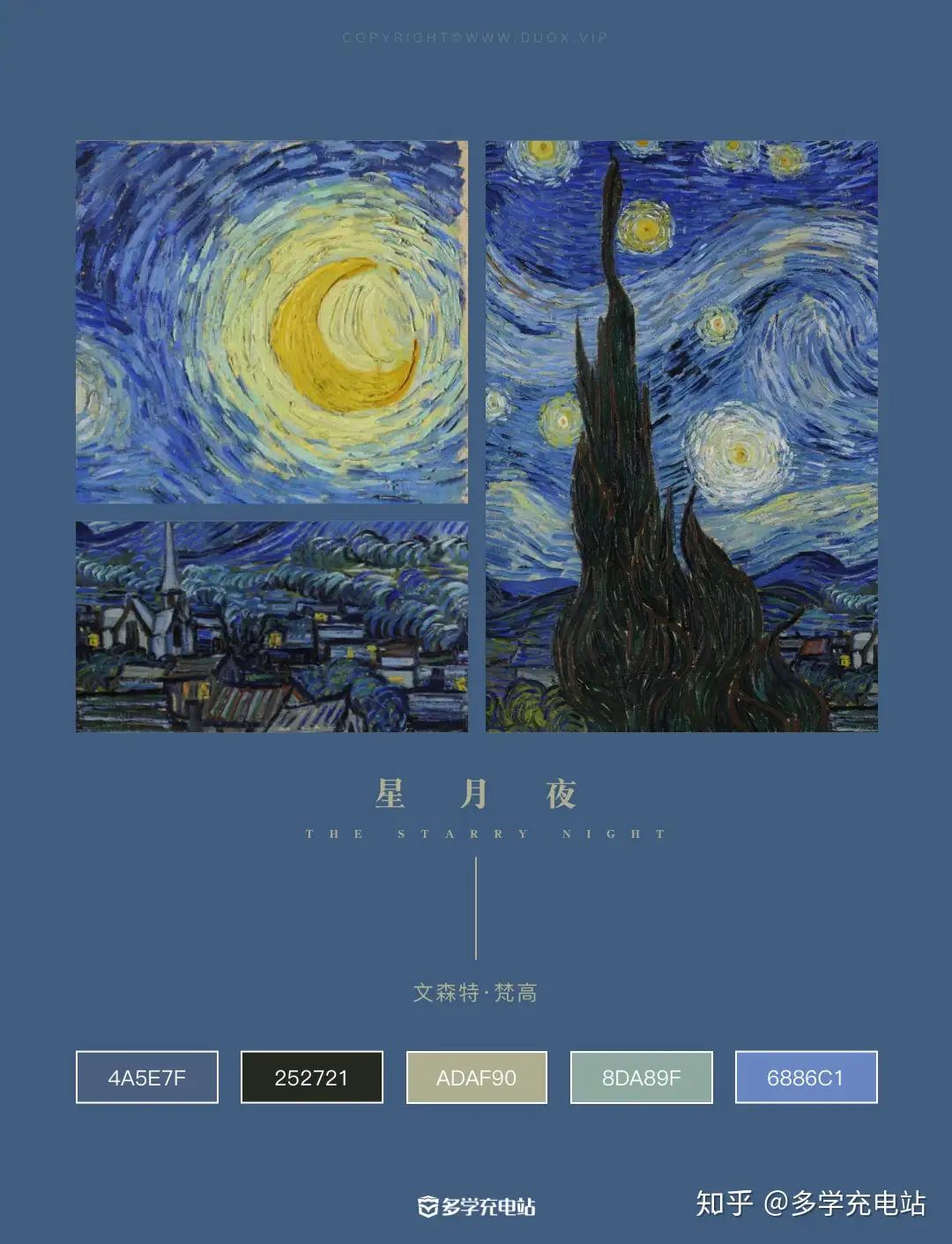 每日一画｜《星月夜》文森特·梵高- 知乎