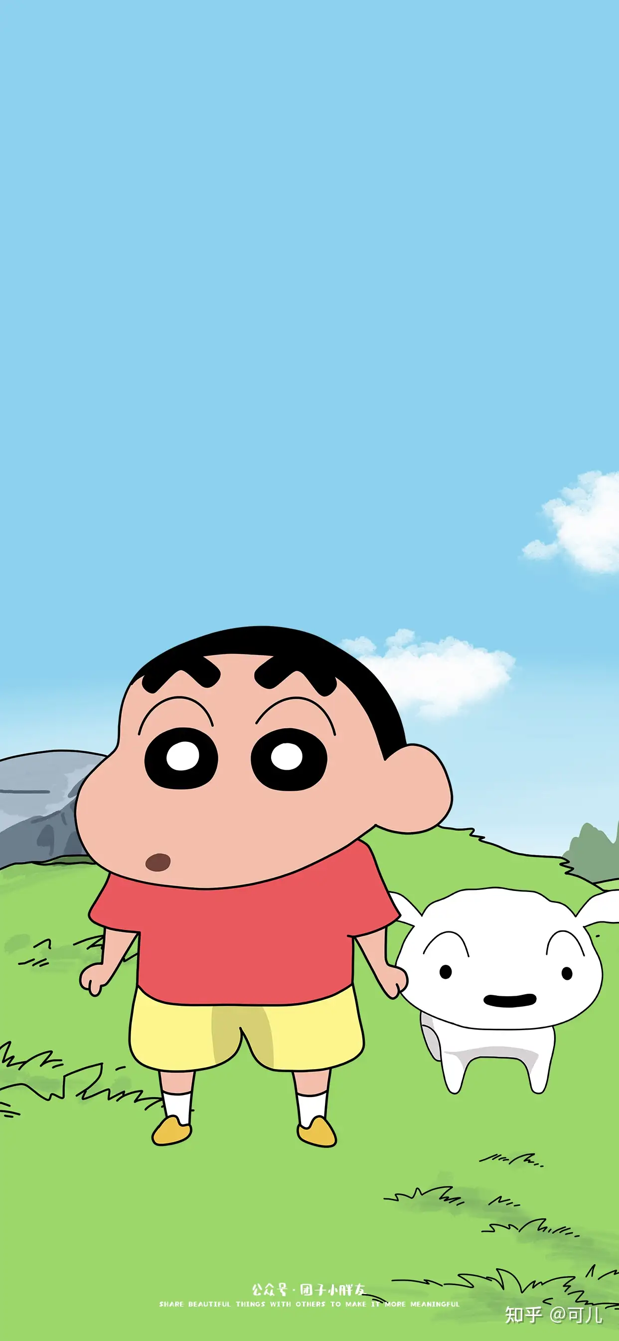 可爱壁纸｜蜡笔小新卡通壁纸套图- 知乎