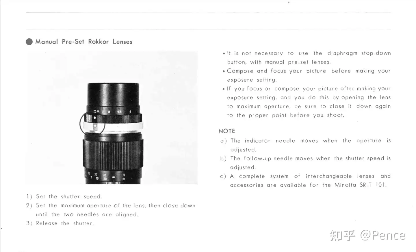 Minolta SR系统初创时期镜头篇2 Rokkor-TC 135mm F4（1960-1966） - 知乎