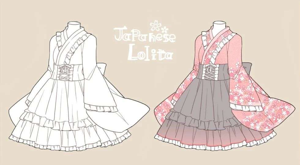 绘画教程 不同款式的裙子画法 复杂的结构 原来是简单的设计 知乎