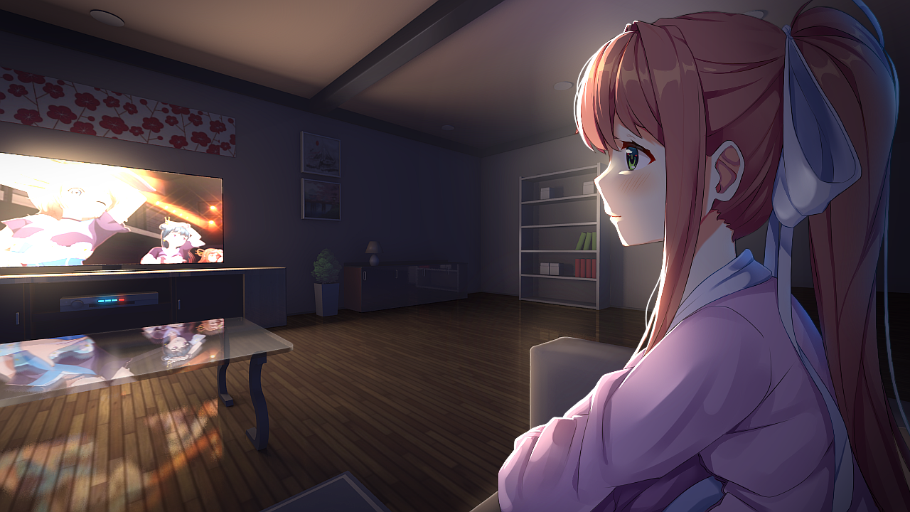 just monika恐怖画面图片