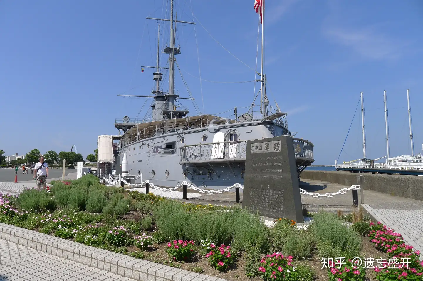 ☆ 大判古写真 軍艦/山城「熊谷連隊区将校團軍港見学記念」大正9年