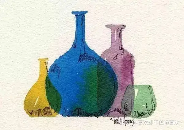 这么简单又可爱的水彩画!我一天能画100张! - 知乎
