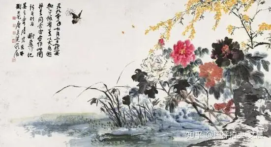 安心発送 *珍品旧蔵*中国近代花鳥画家 唐雲 花鳥画 -畊の中古品・新品 ...