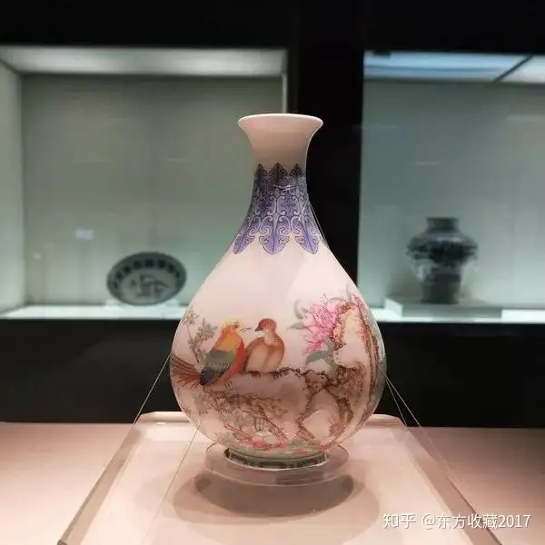 中国美術乾隆御製款琺瑯彩花花瓶大清-