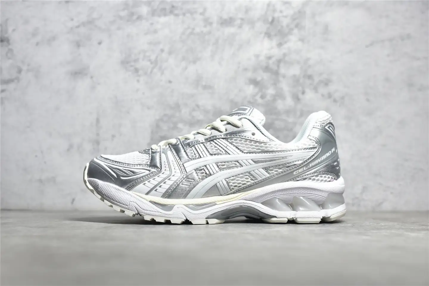 亚瑟士Asics Gel Kayano 14 Silver White x JJJJound 联名太空银白缓震