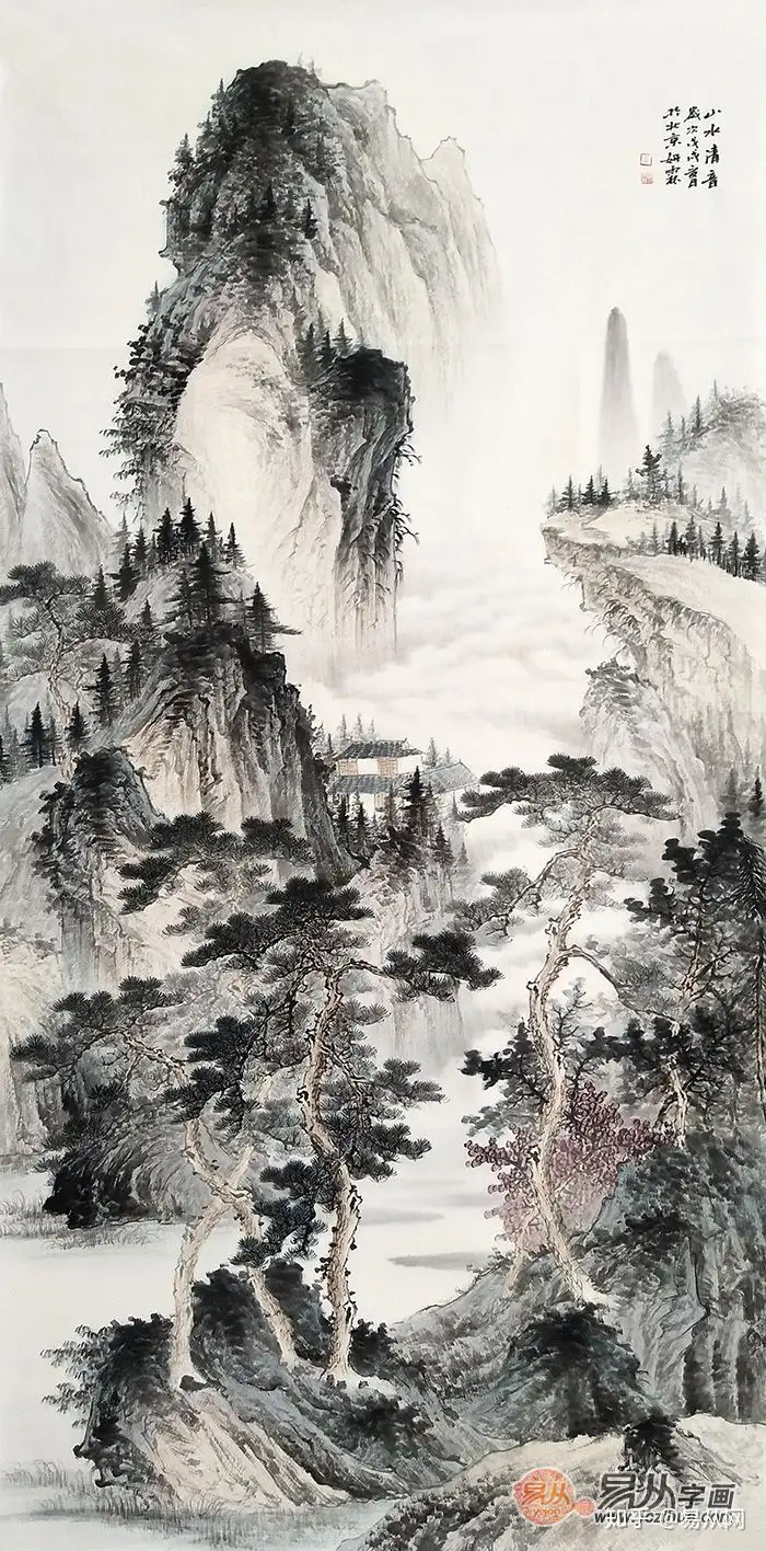 意写丹青铸松魂——当代画家李佩锦国画“松”图作品- 知乎