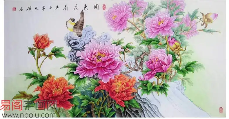 国画花鸟画在女神节，愿你芳华自在，愿你笑靥如花- 知乎