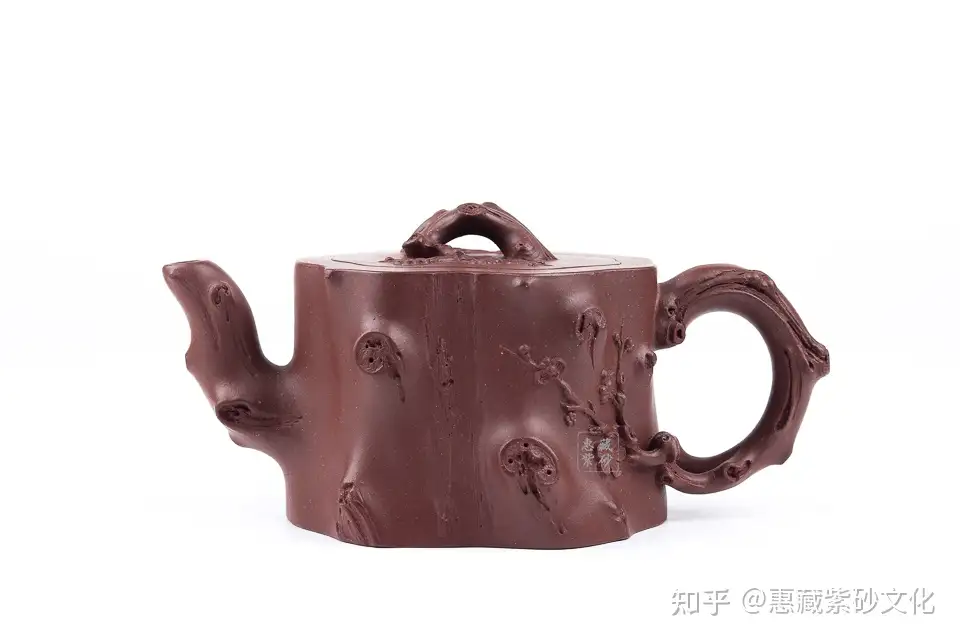 中国宜興 紫砂壺 梅段壺 急須 惠珍作 茶道具-
