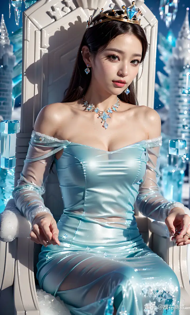 Ai绘画写真：冰雪公主——冻美人