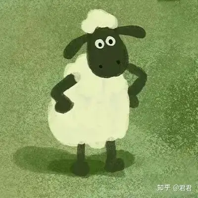 小羊肖恩头像呆萌小羊头像小羊肖恩搞笑头像肩膀有点痒可能在长小翅膀