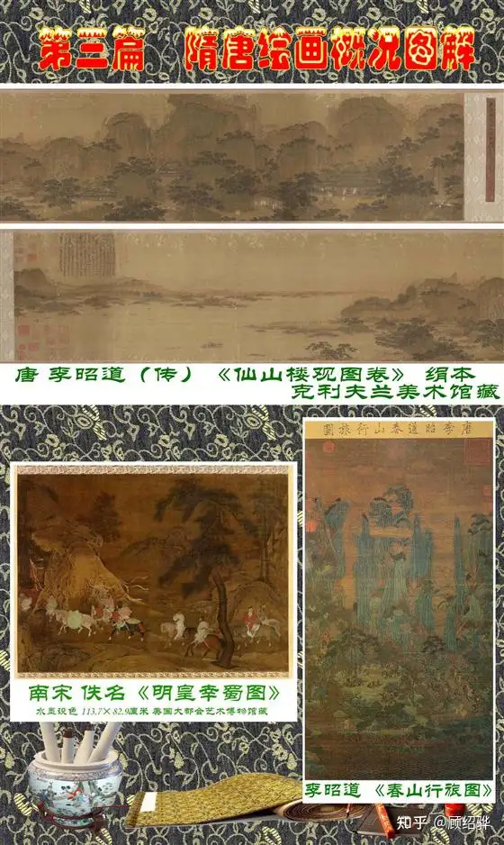 顾绍骅编辑中国画知识普及版第三篇隋唐绘画概况上- 知乎