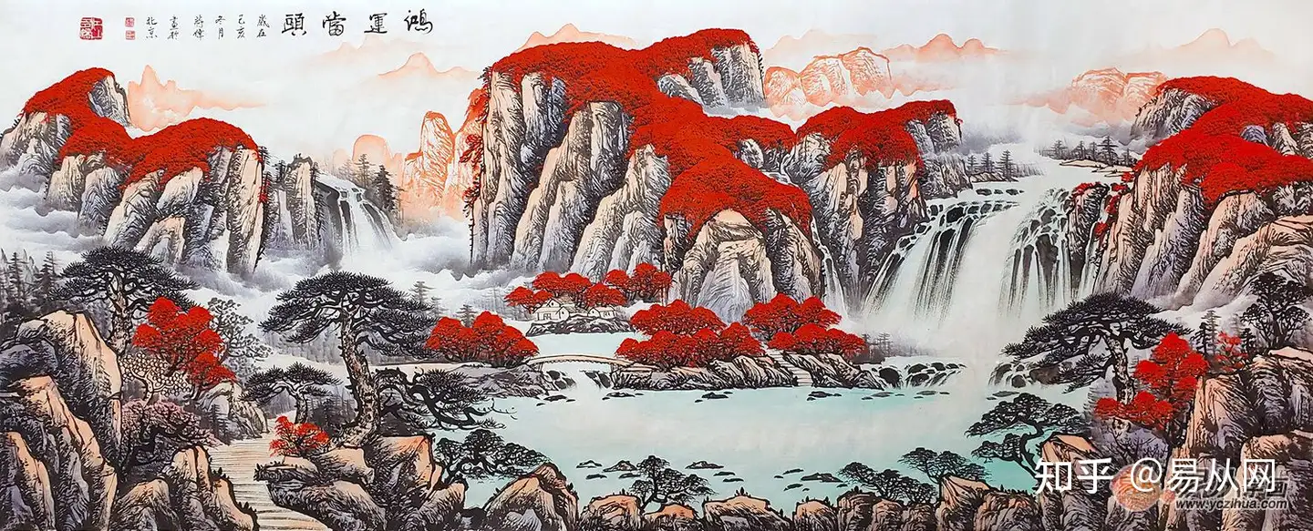 必备的客厅挂画之山水画，这5种经典画可不能错过！ - 知乎