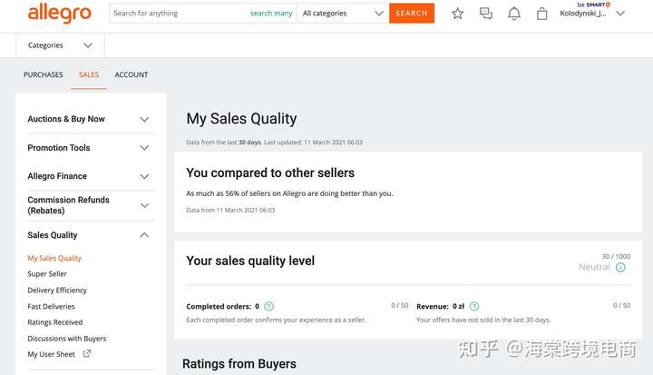 Allegro评估——我的销售质量(My sales quality)