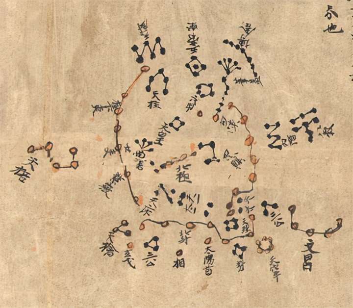 敦煌唐代星象图卷敦煌星图