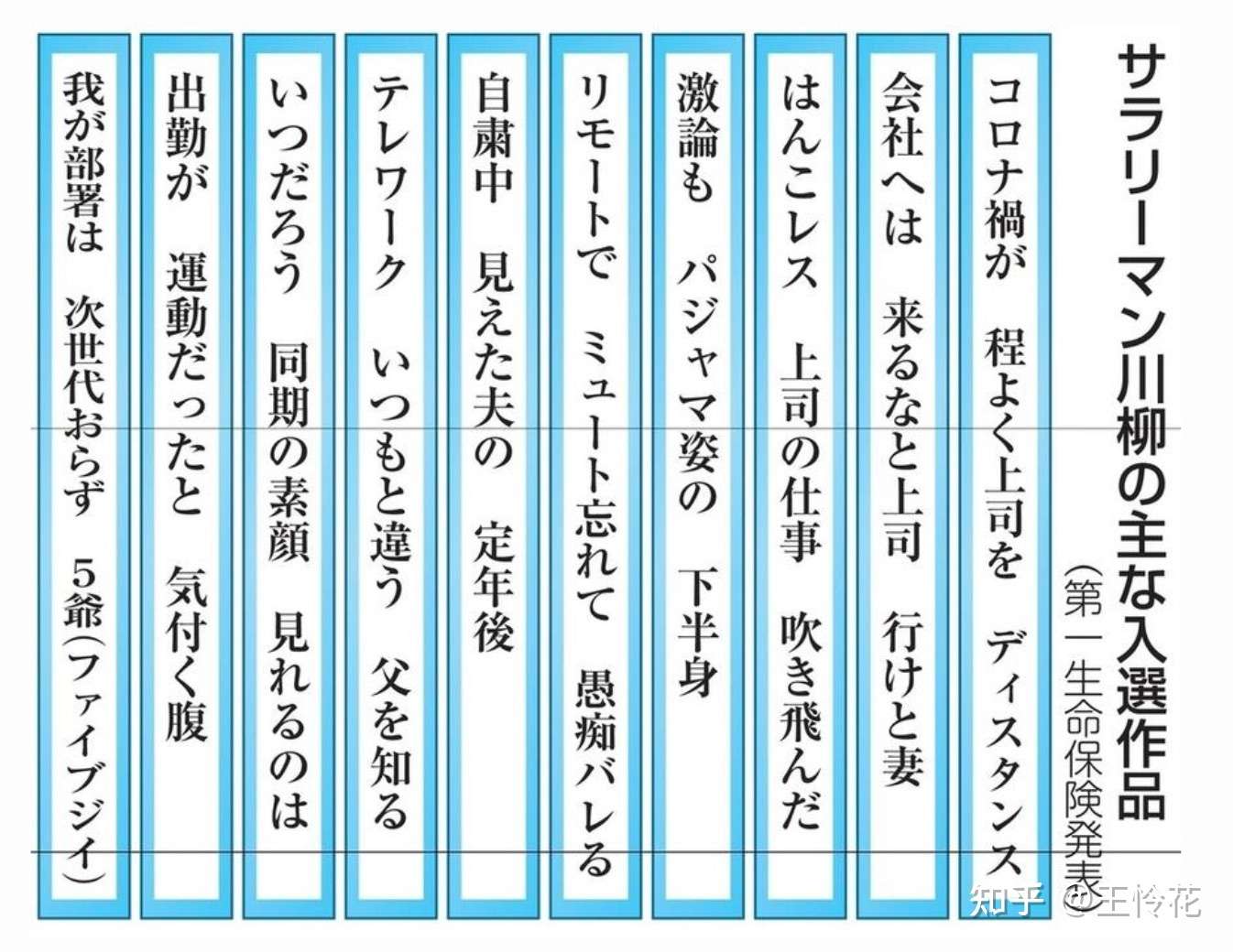 随便聊聊丨疫情时节salary Man川柳 知乎