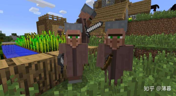游戏我的世界里,为什么不给村民战斗的能力?