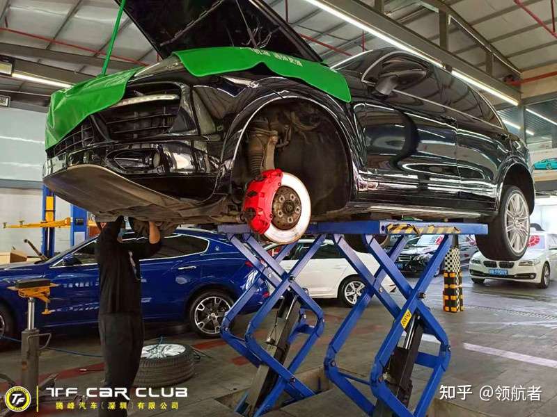 保时捷卡宴维修更换左右前下摆臂胶左右前平衡杆吊臂原厂点火线圈液压油 知乎