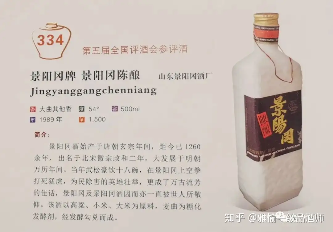 1992製造 中国酒 景陽崗 古酒 白酒 アルコール54-