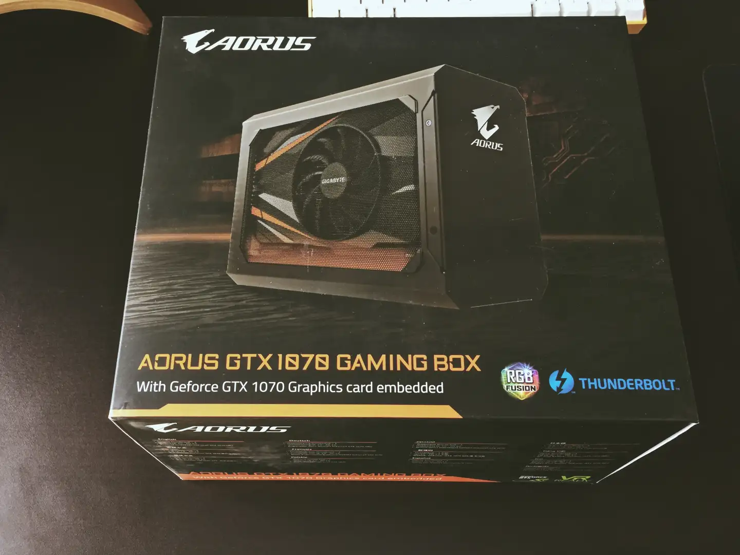 MacbookPro搭配技嘉外置显卡拓展坞AORUS GTX 1070 GamingBox使用感受