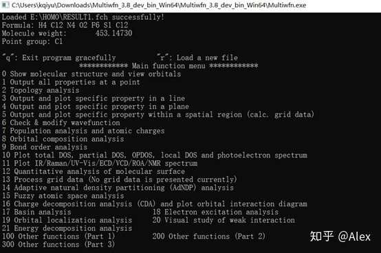 计算化学物质的homo Lumo以及原子电荷排布的操作步骤 知乎
