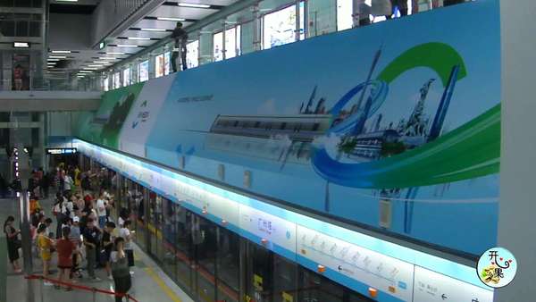 广州珠江新城apm无人驾驶车,亚洲第一规模的全自动运输系统