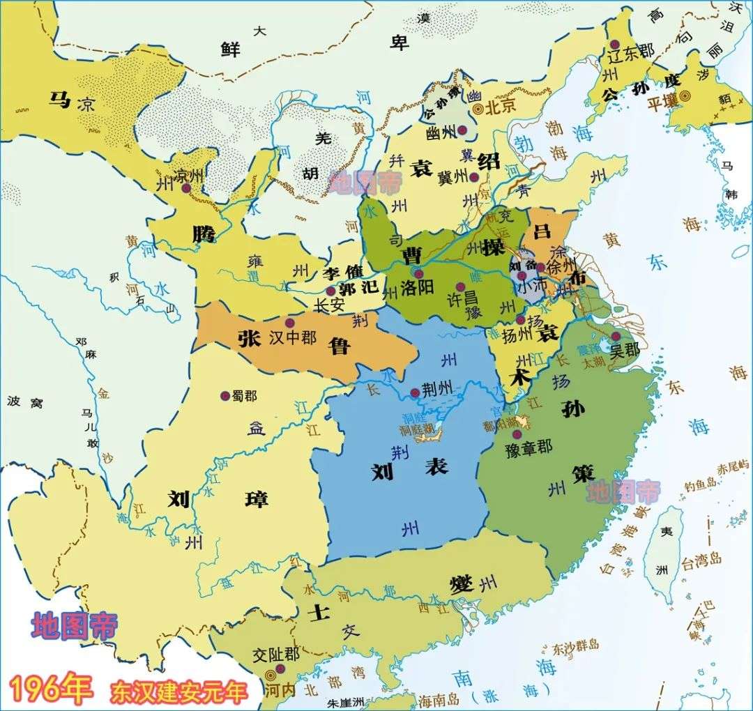 地图上的三国 15幅地图 知乎