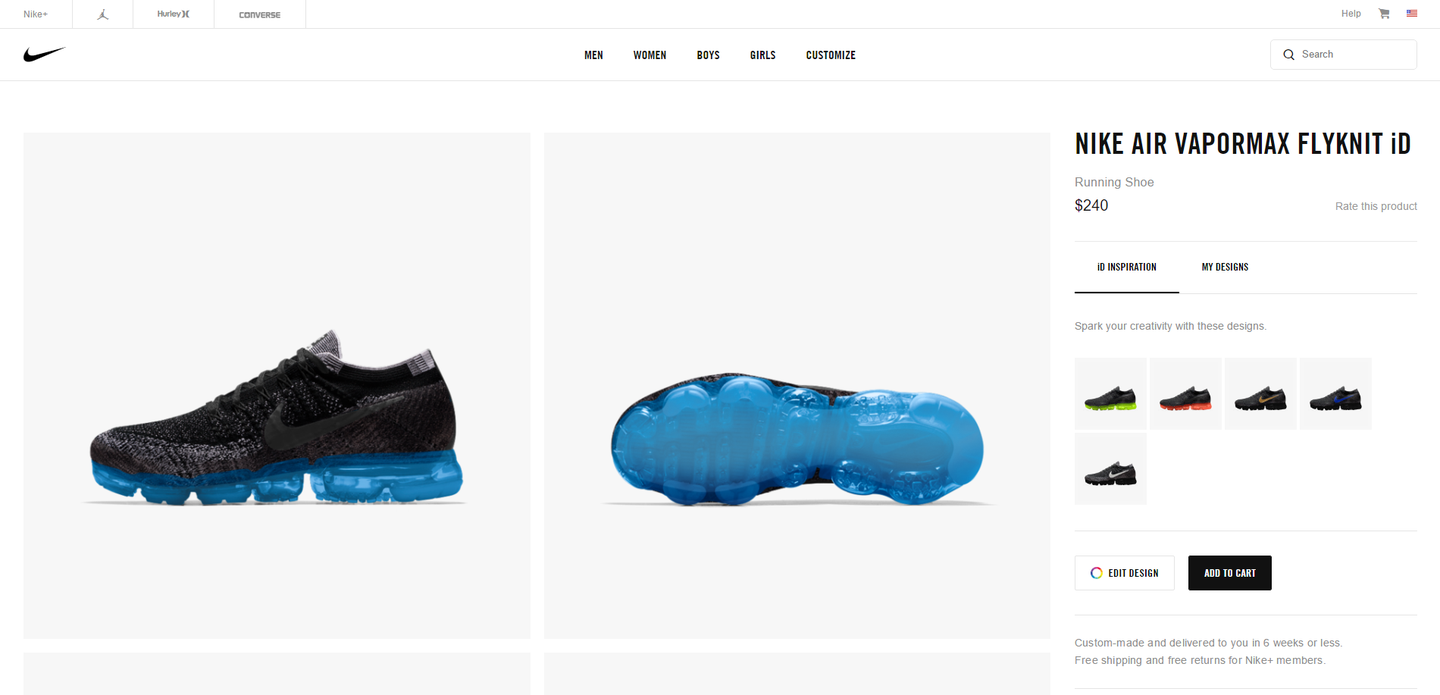 custom made vapormax