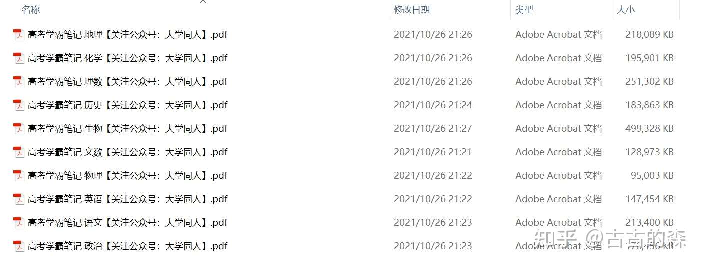 🔥 全网最精华的高中学霸笔记资料