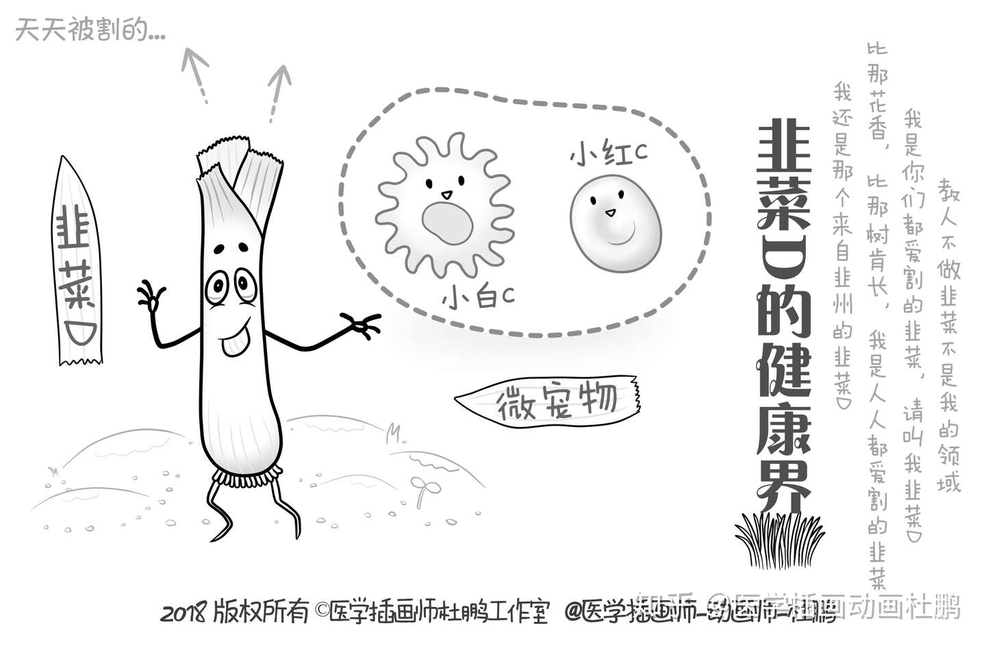 韭菜d 的健康界 医学健康科普漫画类 韭菜d 开篇 知乎