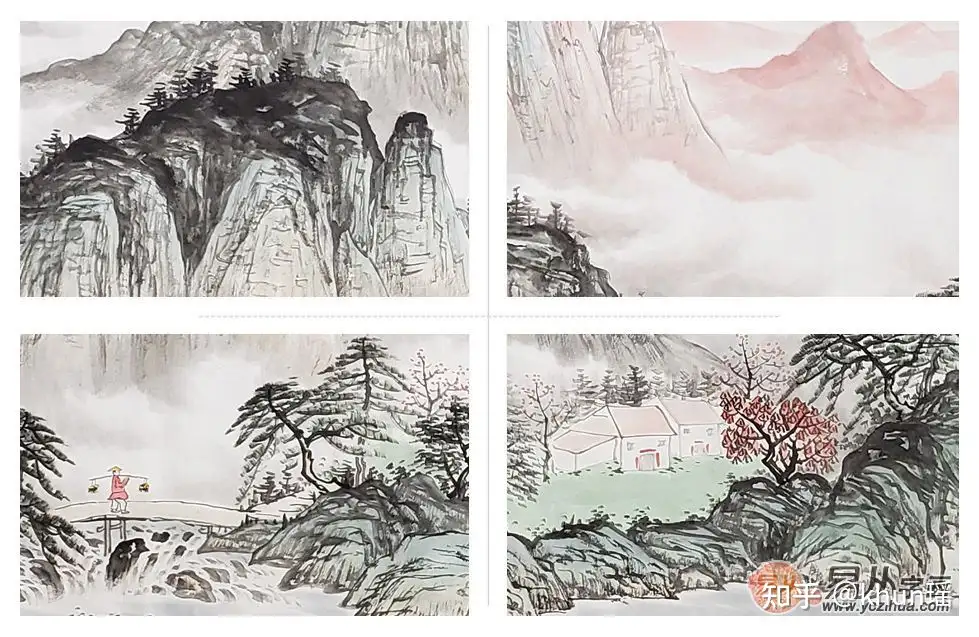 黄开前老师作品盘点：中式山水国画韵味十足- 知乎