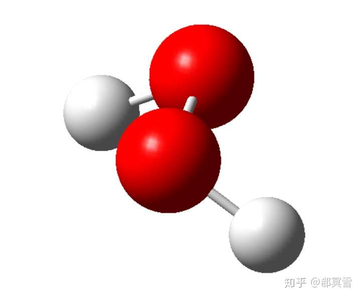 过氧化氢分子模型图片