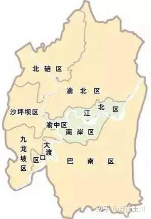 重庆市九大区地图图片