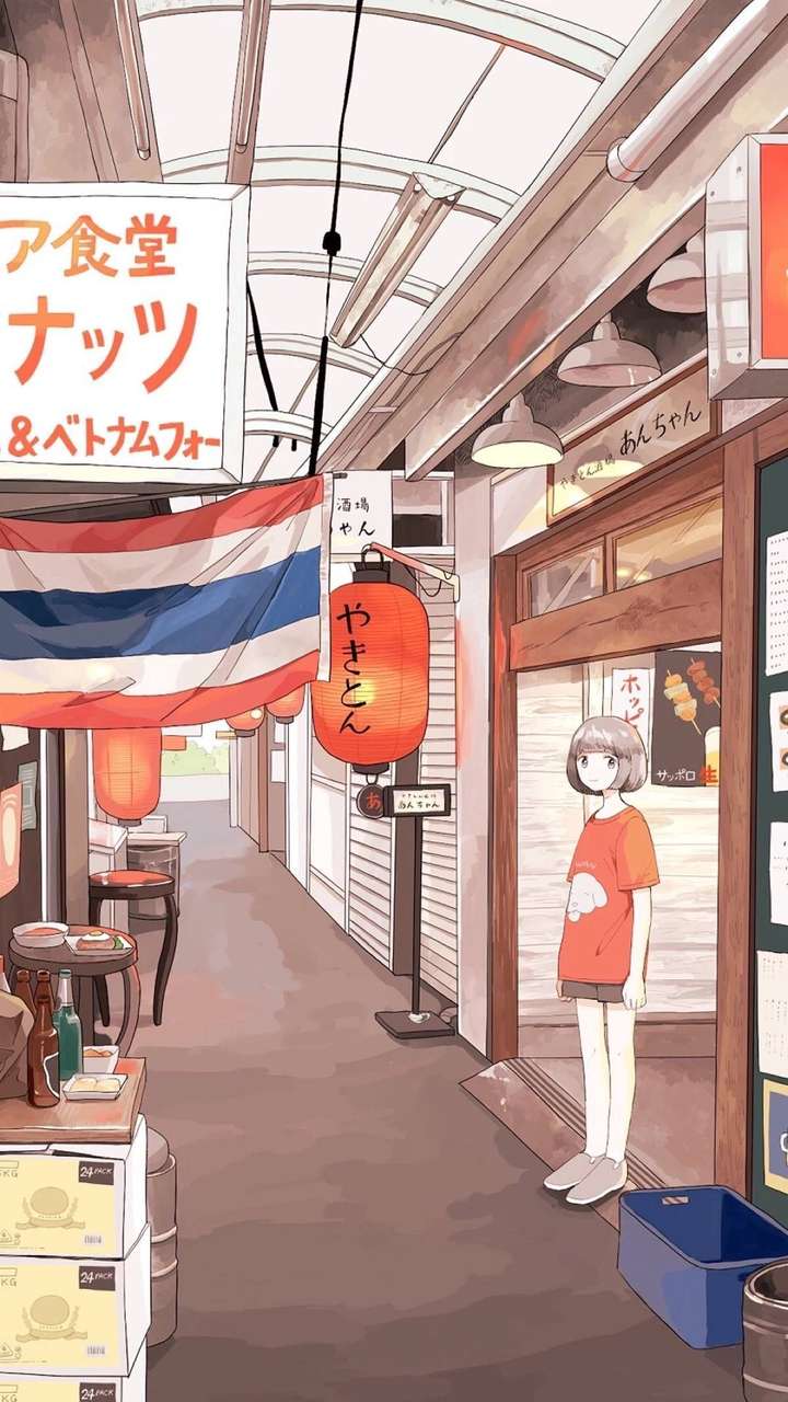 有没有日系动漫街道壁纸?